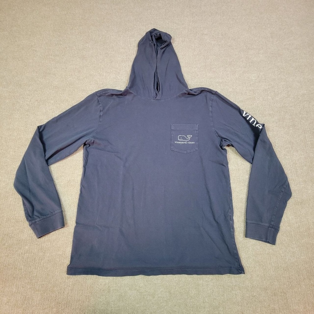 Vineyard Vines Hoodie Womens M Blue Lightweight On The Go Performance Pullover‎